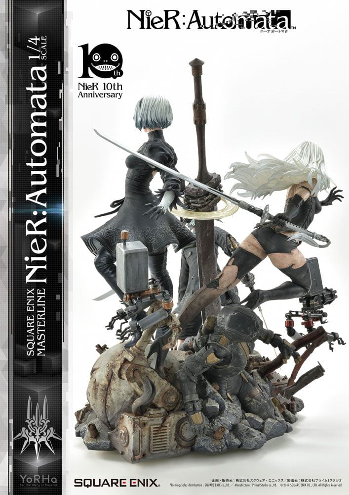 Statuette 2B, 9S et A2 NieR Automata
