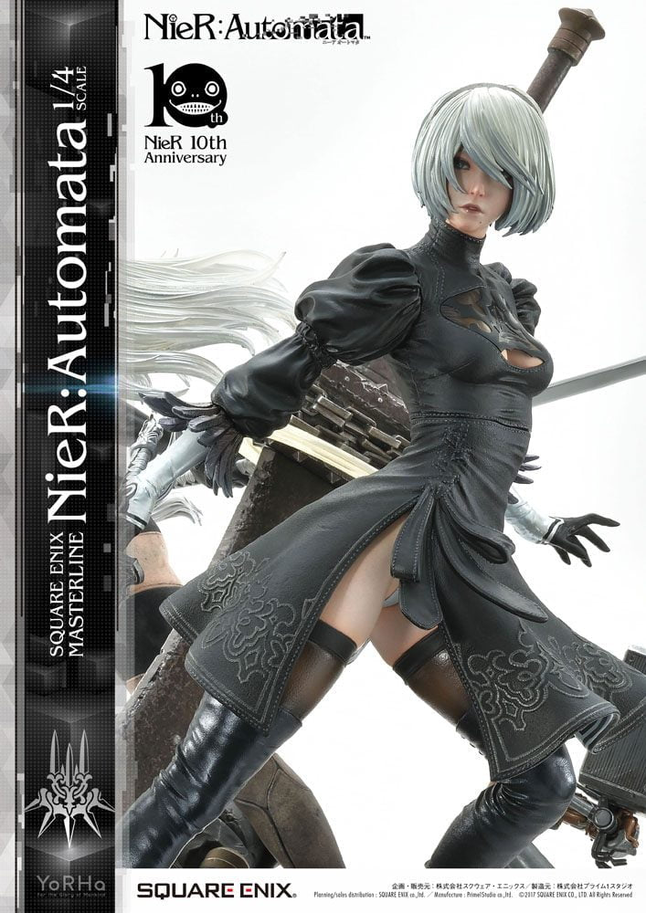Statuette 2B, 9S et A2 NieR Automata