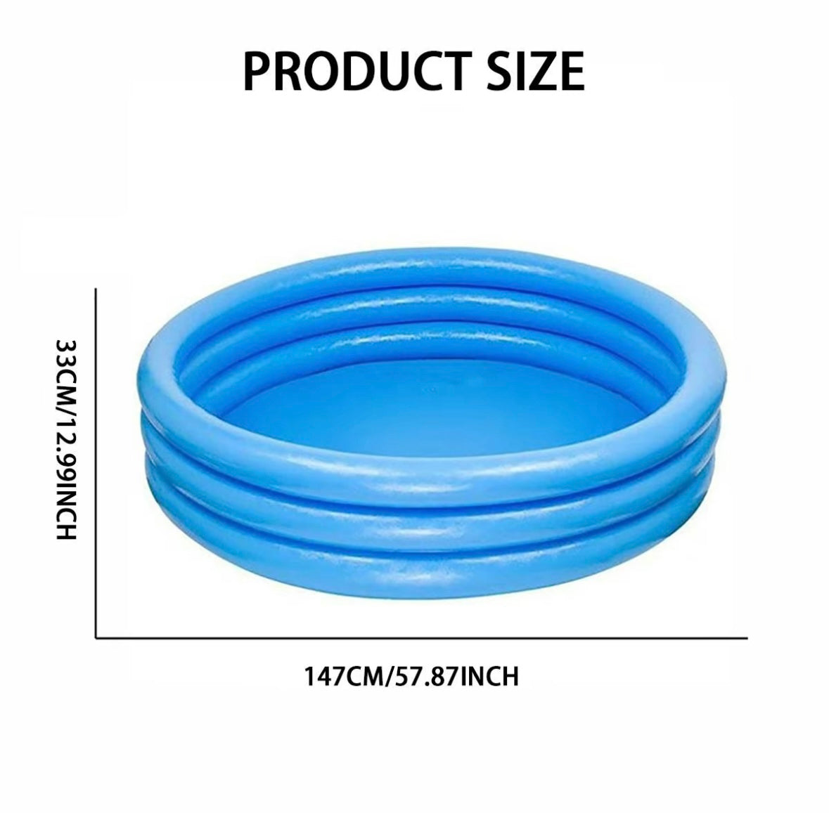 Piscine gonflable, piscine pliable pour enfants, jouet aquatique d'été pour intérieur et extérieur.