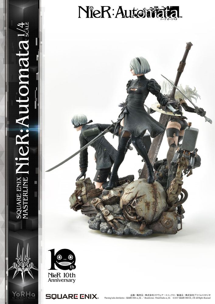 Statuette 2B, 9S et A2 NieR Automata
