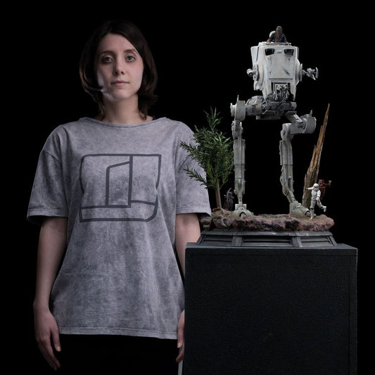 Statuette Demi Art Scale AT-ST and Chewbacca